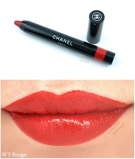 chanel le rouge crayon de couleur no 5|Chanel longwear lip color.